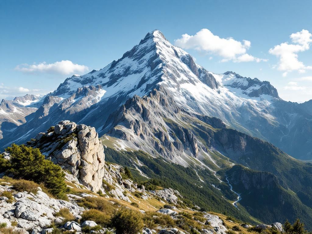 Les principaux itinéraires d'accès au Monte Incudine Les principaux itinéraires d'accès au Monte Incudine