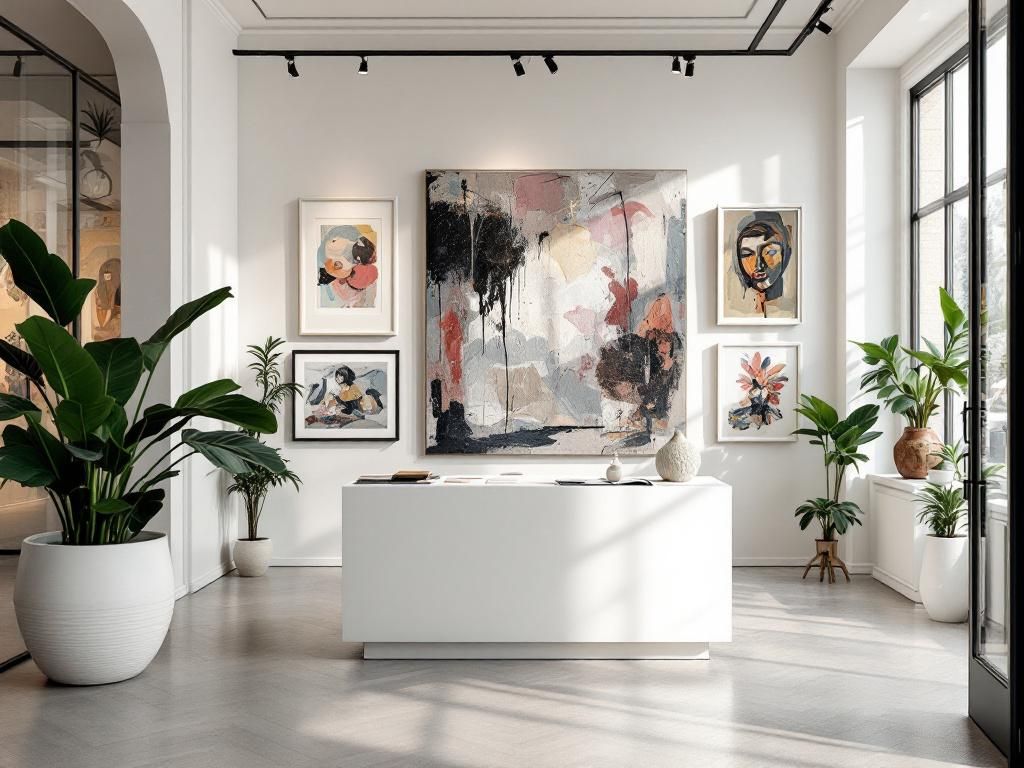 Intégrer et mettre en valeur son tableau contemporain Intégrer et mettre en valeur son tableau contemporain