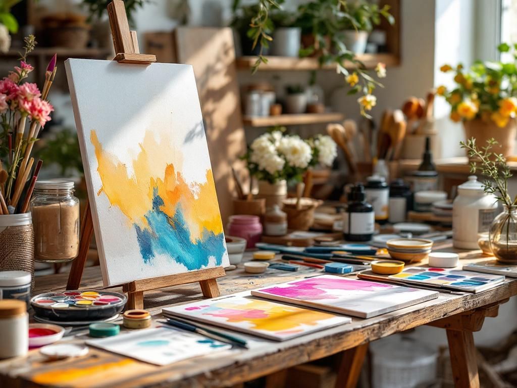 Choisir son matériel et débuter en peinture acrylique