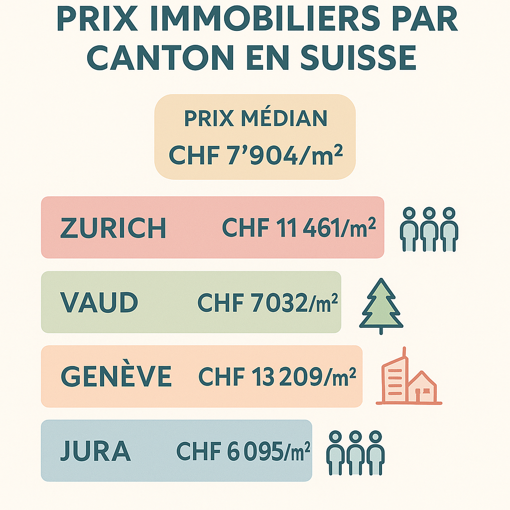 Focus sur les cantons les plus chers: Genève, Zurich et leurs spécificités