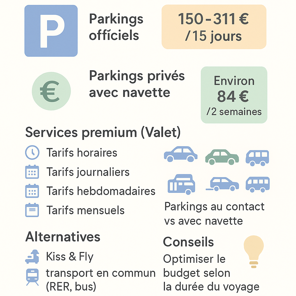 Services premium : navette, voiturier et recharge électrique Services premium : navette, voiturier et recharge électrique