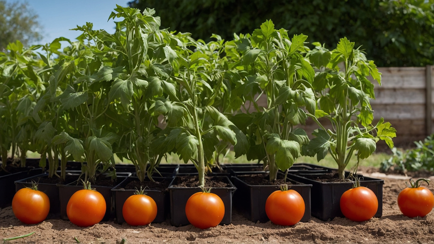 Préparation de la terre pour la plantation des tomates
